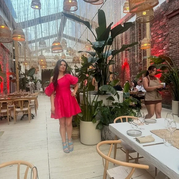 Aje Pink Asymmetrical One Shoulder Cocktail Dress - Picture 6 of 10